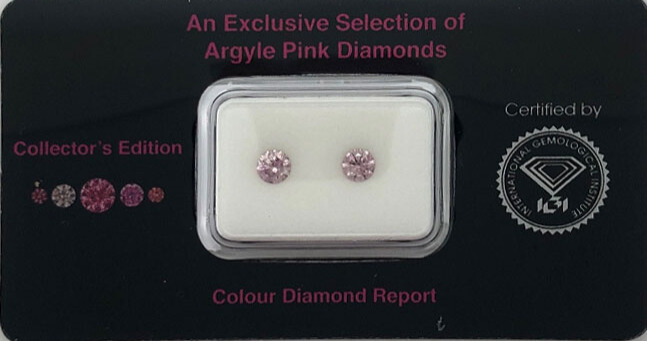 ARGYLE ORIGIN ROUND DIAMONDS 2 = 0.39CT TDW 5/6P EQ SI2-image